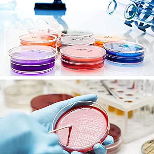 KYMEC Tiszta Petri-csészékben a Baktériumok Kultúra Étel Steril Petri-csésze,Oktatási Segédeszköz Tudományos 55x15mm Átlátszó Biológiai