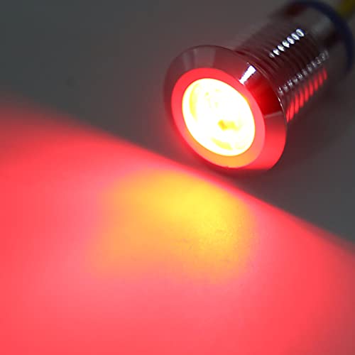 2 Színű Led 10mm Előre Vezetékes Kerek Led kétszínű LED az Ipari Ellenőrző Eszközök Access Control Kapcsoló(Piros, Sárga, Transl)
