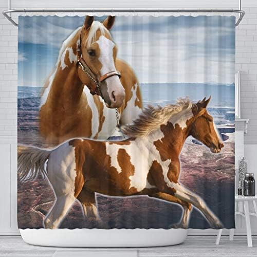 A Csodálatos Amerikai Paint Ló Nyomtatás Zuhanyzó Függöny