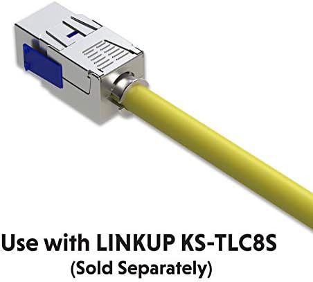 LINKUP - Cat8 Ethernet Kábel S/FTP 22AWG Árnyékolt Szilárd Kábel | 2000MHz (2 ghz) akár 40Gbps | Jövő 5-Gen Ethernet LAN Hálózathoz