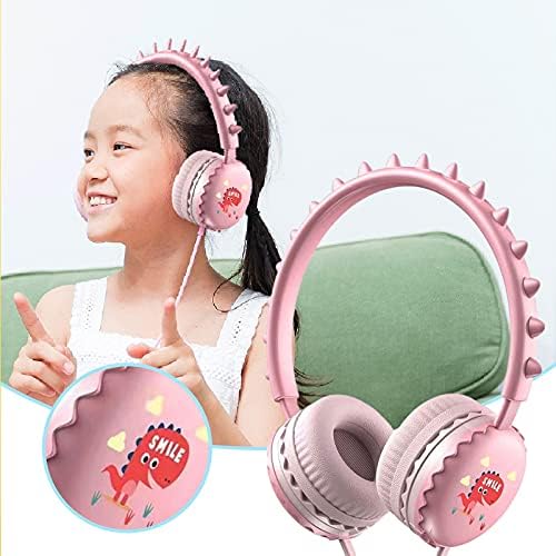 Fmystery Gyerekek Fejhallgató Mikrofon Hangerő Korlátozott A Fülhallgató, a Gyerekek, Lányok, Fiúk, Összecsukható, Állítható Vezetékes