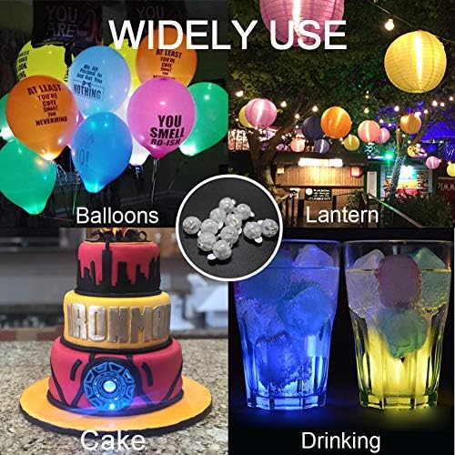 JJGoo 30db LED Léggömb Könnyű, Vízálló Kerek Labdákat, világít a Léggömb Papír Lantern Húsvéti Tojás, Tök Szülinapi Parti, Esküvő