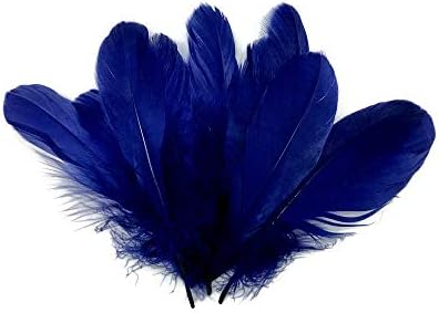 1 Csomag - Navy Kék Liba Nagoire Szárny Laza Toll - 0.25 Oz. Álomfogó, Esküvő, Halloween Kézműves Tollak | Holdfény Toll