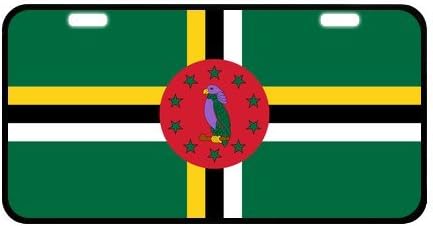 Egyéni Dominica Zászló Fém Rendszám Egyedi Autó Dekoráció Rendszám Fedezze Autó Tag-10