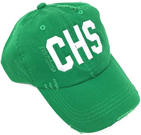 Egyedi Hímzett CHS Charleston Nemzetközi Repülőtér Kód Szomorú Baseball Sapka (St. Patrick Nap Zöld)